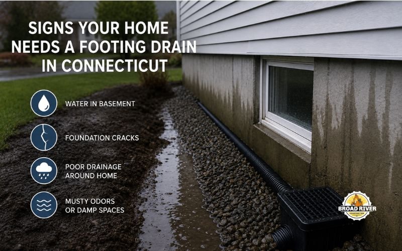 Signs Your Home Needs a Footing Drain in Connecticut