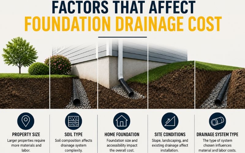 factors that affect foundation drainage cost