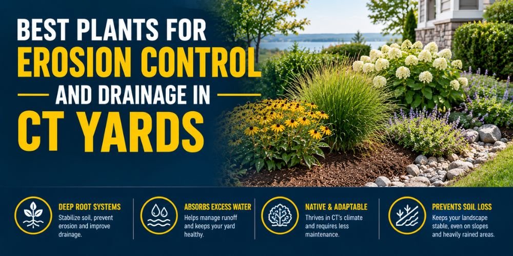 Best Plants for Erosion Control and Drainage in CT Yards